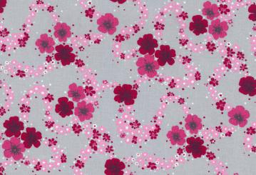 Westfalenstoffe Baumwolle Prinzessin Blumen pink 