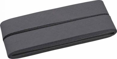 Schrägband 5m Cupon 20mm dunkelgrau 