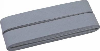 Schrägband 5m Cupon 20mm hellgrau 