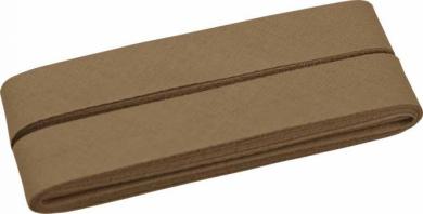 Schrägband 5m Cupon 20mm hellbraun 