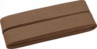 Schrägband 5m Cupon 20mm dunkel beige 