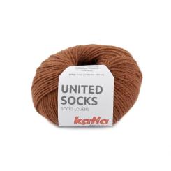 United Socks Sockenwolle für bunte Strümpfe Rostrot 