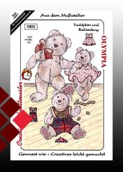 Olympia Schnittmuster Teddybär mit Bekleidung 1003 