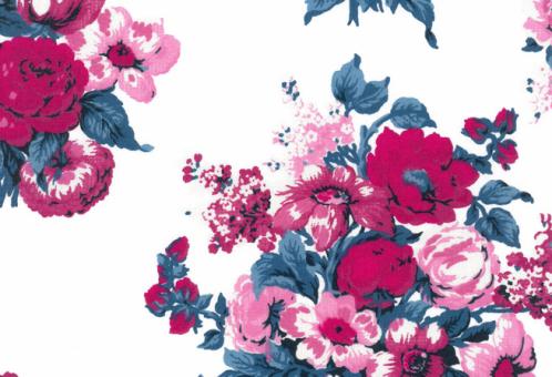 Westfalenstoffe Baumwolle Bangkok Rosen weiß 