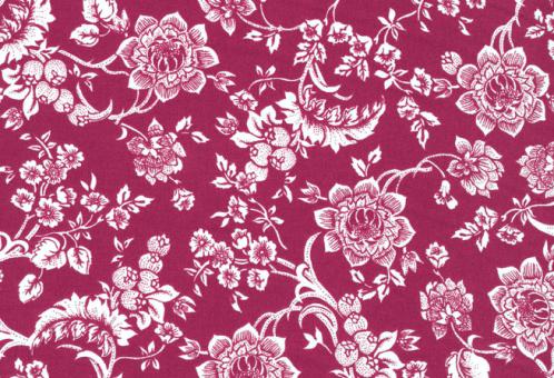 Westfalenstoffe Baumwolle Heidelberg Blumen rot 
