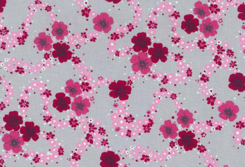 Westfalenstoffe Baumwolle Prinzessin Blumen pink 