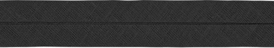 Schrägband Meterware schwarz 