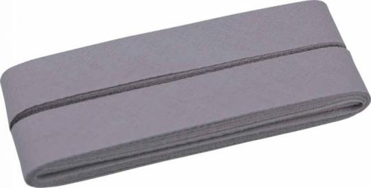 Schrägband 5m Cupon 20mm grau 