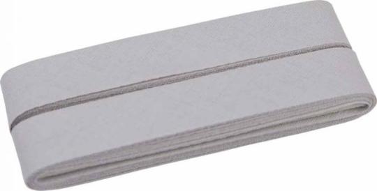 Schrägband 5m Cupon 20mm hellgrau 