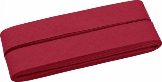 Schrägband 5m Cupon 20mm mittelrot 
