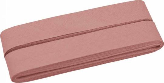 Schrägband 5m Cupon 20mm altrosa 