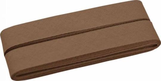 Schrägband 5m Cupon 20mm dunkel beige 