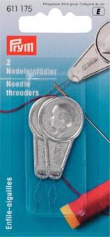 Prym Nadeleinfädler silberfarbig 2er Pack 