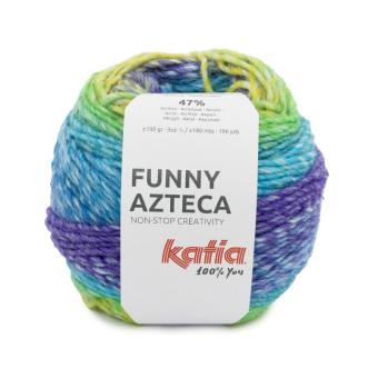 Funny Azteca Farbenfrohes Garn Grün-Blau 