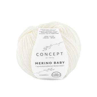 Merino-Baby Naturweiß 