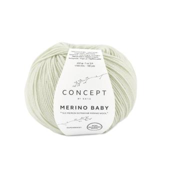 Merino-Baby weißgrün 