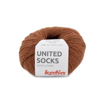 United Socks Sockenwolle für bunte Strümpfe Rostrot 