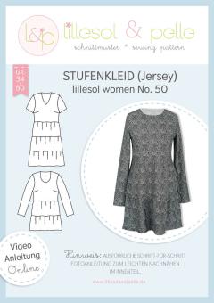 Stufenkleid Jersey women lillesol&pelle Schnittmuster Größe 34-50 
