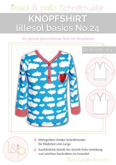 Kinder Knopfshirt lillesol&pelle Schnittmuster Größe 80-164 