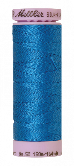 Mettler Silk-Finsih Cotton Baumwollgarn Mediterranian Blue 