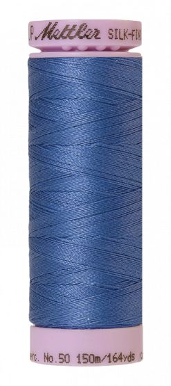 Mettler Silk-Finsih Cotton Baumwollgarn Tufts Blue 